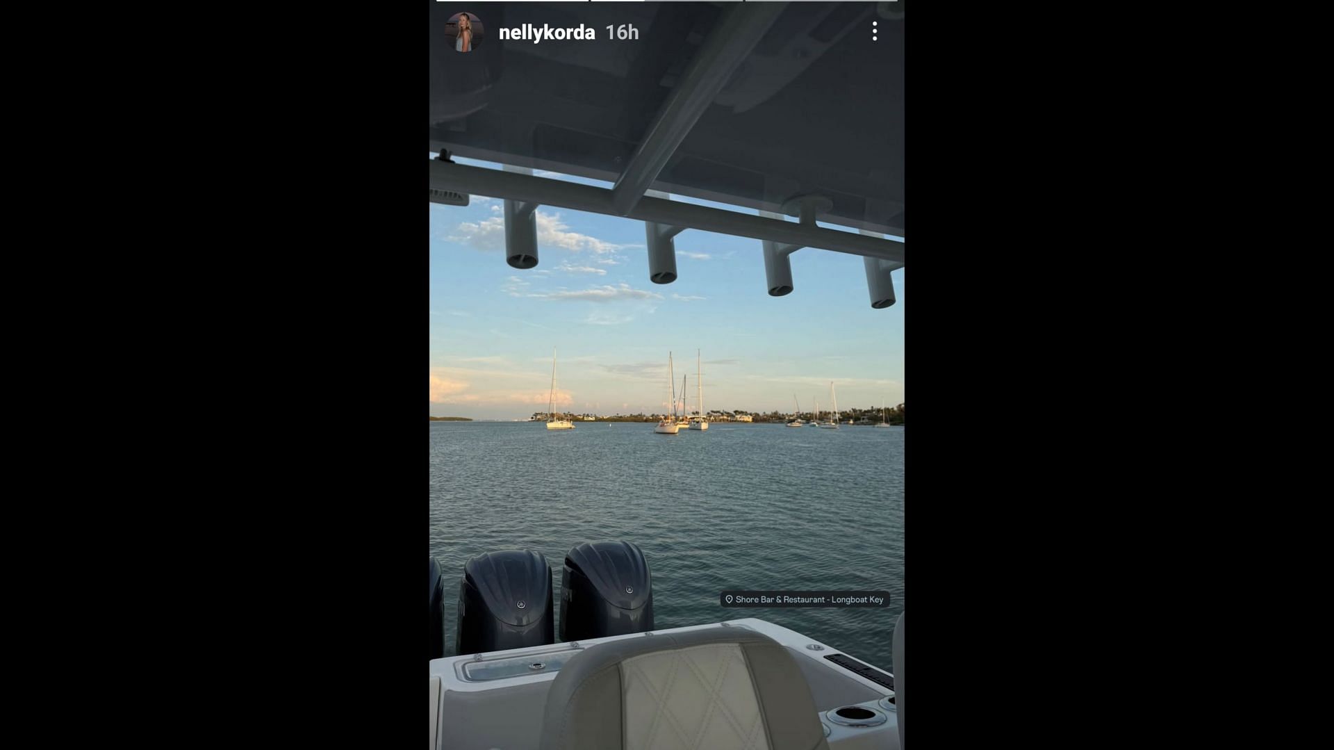 Screenshot from Korda's Instagram story/IG: @nellykorda